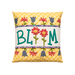 The finished May pillow wrap kit, a white wrap with the word 