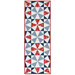 The completed Just a Sliver Tablerunner, colored in red, white, blue, and navy fabrics from the Grand Haven collection by Moda Fabrics, isolated on a white background.