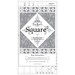 The Square Squared acrylic template with its packaging label.