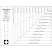 One of the Large Square Squared acrylic templates, isolated on a white background.