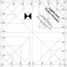 The Eighth Inch Tucker Trimmer acrylic template, isolated on a white background.