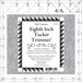 The Eighth Inch Tucker Trimmer acrylic template with its packaging label.
