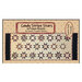 The front of the pattern featuring a digital version of the finished runner on a fabric background.