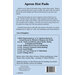 Back cover of the pattern listing project requirements and recommended notions.