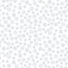A gray-on-white fabric with a design of tossed stippled circles.