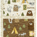 A close up on the woodland animal fabric patchwork 