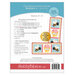 Back cover of the pattern listing project requirements.