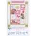 A colorful baby quilt design featuring capybaras, flowers, butterflies, and a sun.