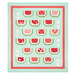 The completed Watermelon Patchwork quilt in colorful aqua, pink, red, and green fabrics featuring watermelon slices, isolated on a white background.