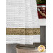 A close up on the fabric stripe through the bottom of the towel.