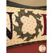 A close up on the green appliqué 