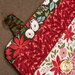 A super close up on the attached loop of the drying mat, perfect for hanging the mat out to dry.