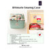 The front of the Ultimate Sewing Case pattern, featuring images of the finished case on a white backdrop and with its top open to show storage space.