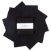 A top-down shot of fanned out black Confetti Cottons 5