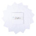 A top-down shot of fanned out bright white Confetti Cottons 10