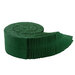 A green rolie polie loosely undone, isolated on a white background.