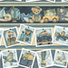 A fabric featuring baby blues and travel inspired motifs from the collection Traveling Teddies.