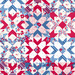Digital image of red, white, and blue quilt star pattern fabric.