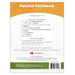 The back of the pattern, listing project material requirements and recommended notions.