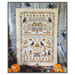 The completed project staged with coordinating Halloween decor.