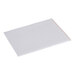 A plain white fabric with a textured surface and a stitched edge.