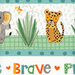 An 8x8 close up scan of the border stripe, showcasing detail and scale of the animals and the words.