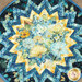 A top-down shot of the table topper, showcasing the center 