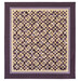 The completed Hummingbird Hill quilt, colored in rich cream and purple fabrics from the Plumberry III collection, isolated on a white background.