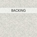 A swatch of cloud gray fabric with a tonal gray pattern of squares within squares. A transparent banner at the top reads 