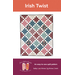 The front of the Irish Twist Quilt Pattern, showing the finished quilt isolated on a white background.