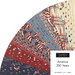 A fan of fabric strips featuring patriotic patterns in red, white, and blue, labeled America 250 Years.