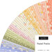 A fanned collage of pastel summer fabrics included in the Pastel Prairie Jelly Roll.
