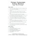 Back of the pattern listing project requirements.
