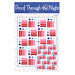 Colorful quilt pattern cover for Proof Through the Night featuring vibrant geometric designs.