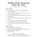 Back cover of pattern listing project requirements.