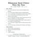 Back cover of pattern listing project requirements.
