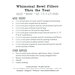 Back cover of pattern listing project requirements.