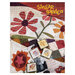 Cover of a quilt pattern book titled Stellar Garden featuring large appliqué flowers, fall colored quilt squares, old family photos, and dried flowers in antique frames. Designed by Janet Nesbit for One Sister. 