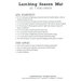Back cover of pattern, listing project requirements.