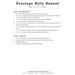 Back cover of pattern, listing project requirements.