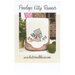 Front cover of pattern, showing the completed project on a rustic garden planter.