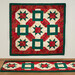 A shot of the completed Fanciful design in a wall hanging and table runner.