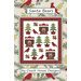 Front of the Santa Bears pattern, showing three bears, cardinals, and trees in a festive palette.
