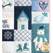 A closer look at the quilt, demonstrating fabric colors, appliqué details, and machine embroidered effects.
