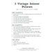 Back cover of pattern, listing project requirements.