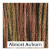 An auburn red swatch of Classic Colorworks floss.