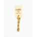 A skein of tan embroidery floss, twisted and bundled, with a cream and black label featuring the brand name and color information.