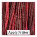 A variegated red swatch of Classic Colorworks floss.