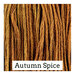 A burnt orange swatch of Classic Colorworks floss.