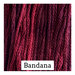 A dark red swatch of Classic Colorworks floss.